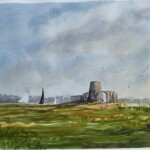 St Benet's Abbey, Norfolk - watercolour