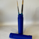 Hard brush tube - blue - medium