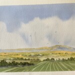 Cornfield - original painting for Watercolour Rescue book