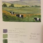 Cows on a Hill (Landscape)